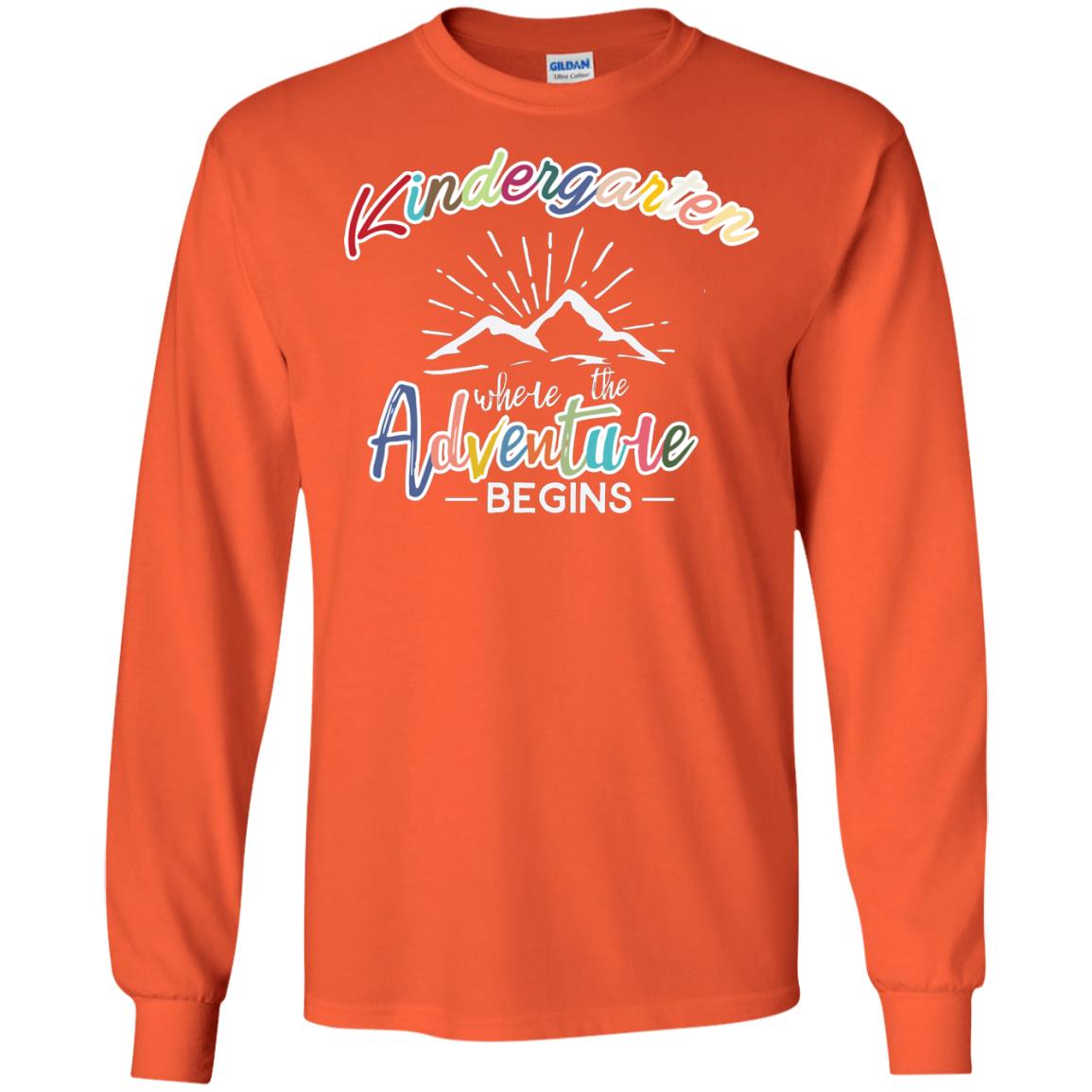 Kindergarten Where The Adventure Begins Shirt Orange