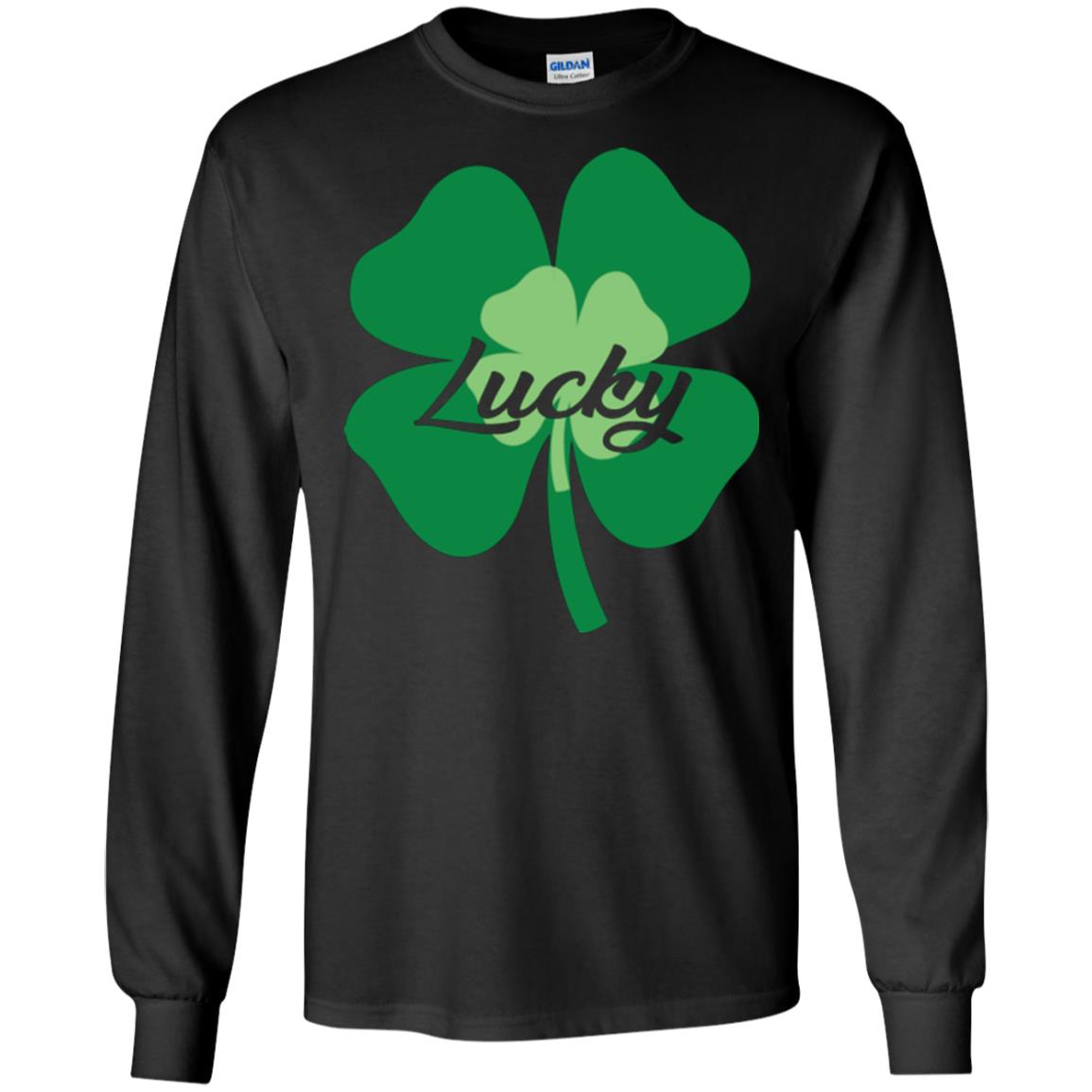 Saint Patrick's Day T-shirt Lucky Leprechaun Black