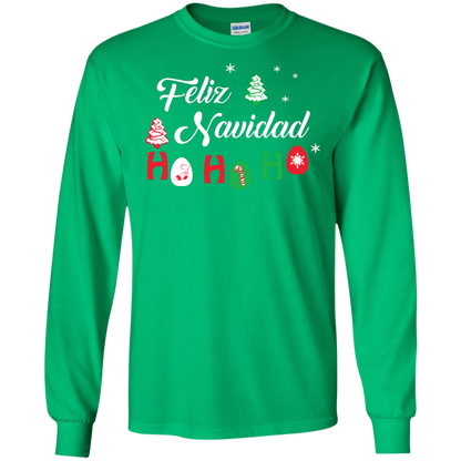 Chirstmas T-Shirt Feliz Navidad Ho Ho Ho Irish Green