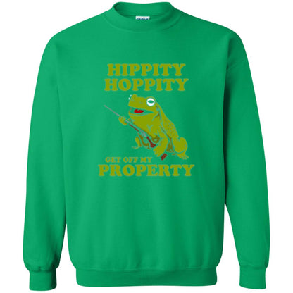 Frog Lover T-shirt Hippity Hoppity Get Off My Property Irish Green