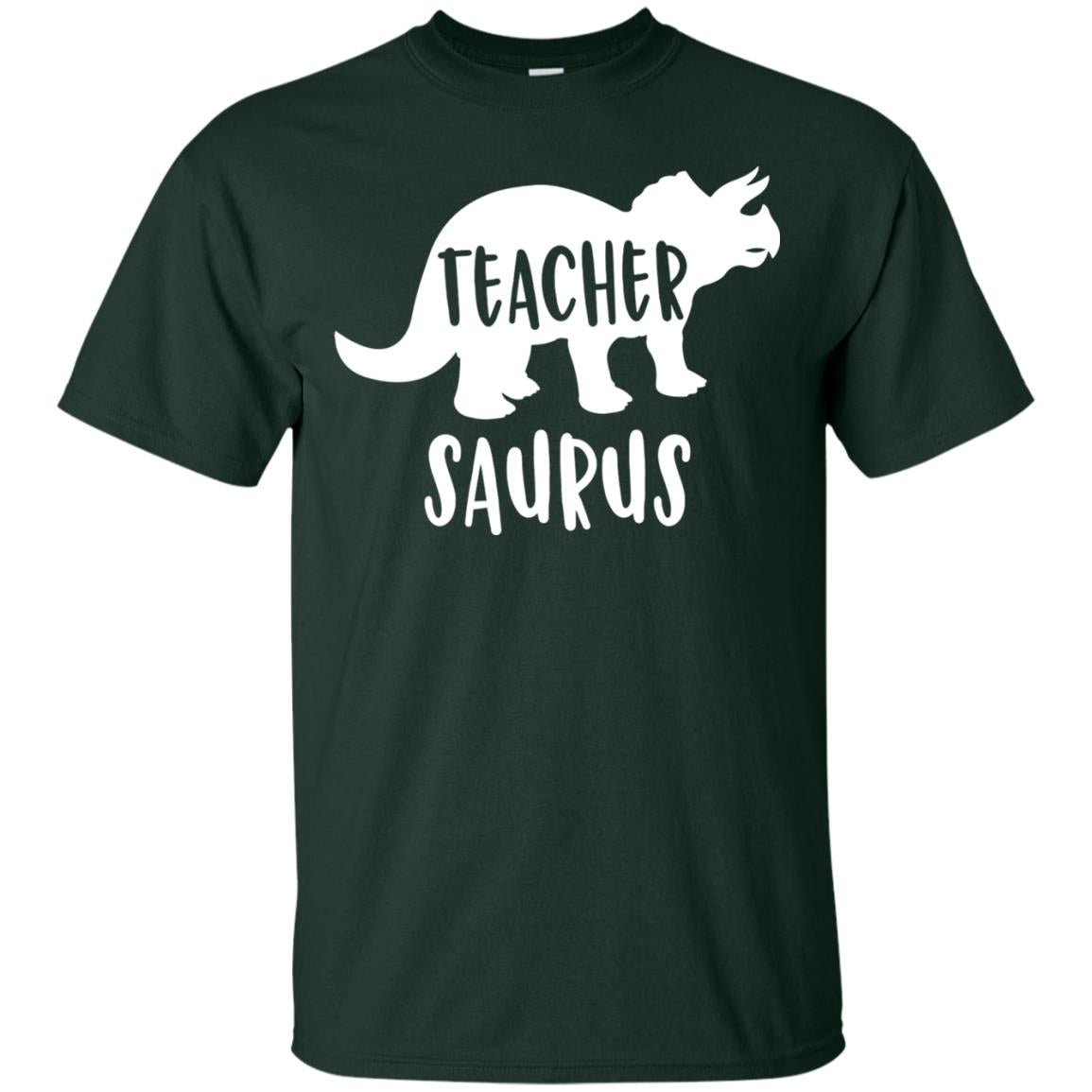 Teachersaurus Shirt Funny Appreciation Gift Teacher Dinosaur Forest