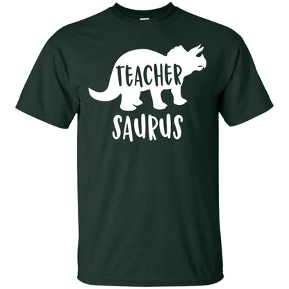 Teachersaurus Shirt Funny Appreciation Gift Teacher Dinosaur Forest