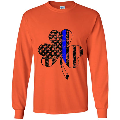 Shamrock Irish Flag St Patrick_s Day T-shirt Orange