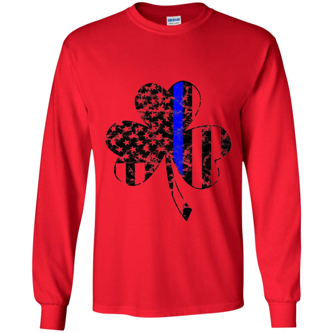 Shamrock Irish Flag St Patrick_s Day T-shirt Red