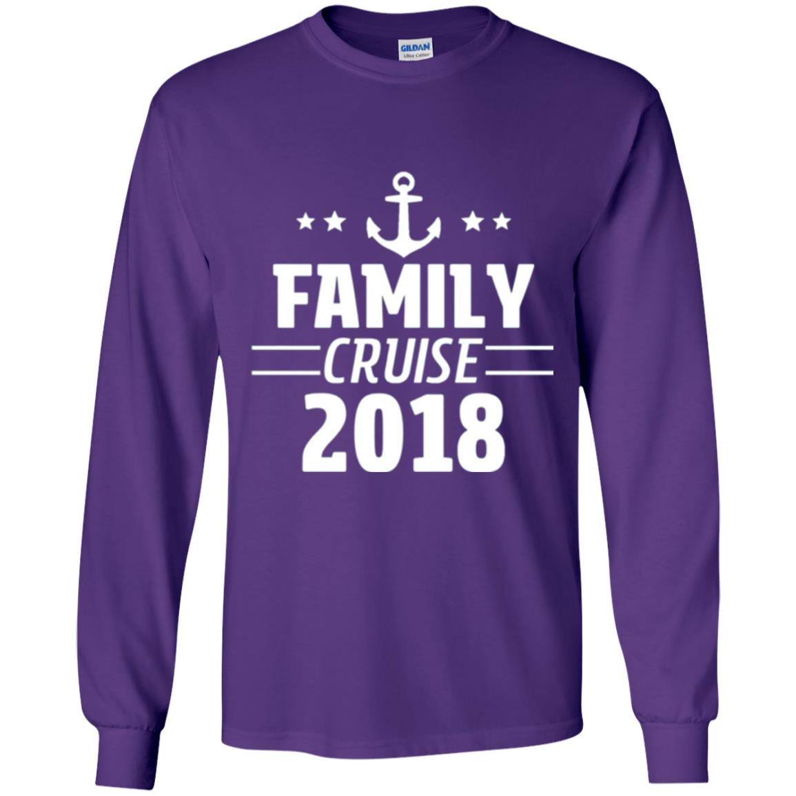 Family Cruise Vacation 2018 T-shirt Purple