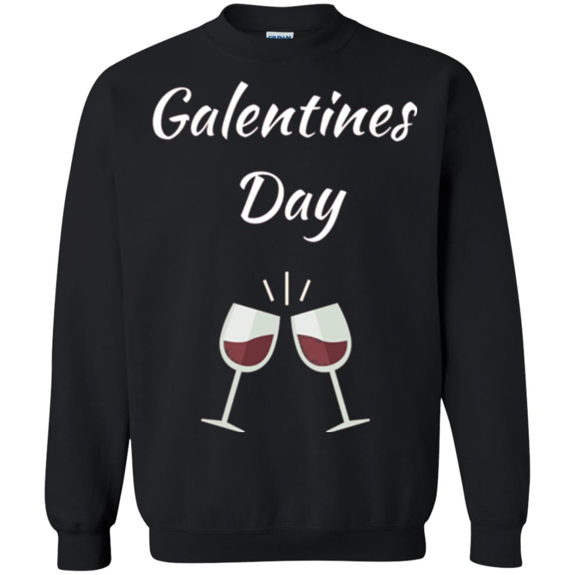Valentines Alternative Galentines Day T-shirt Black