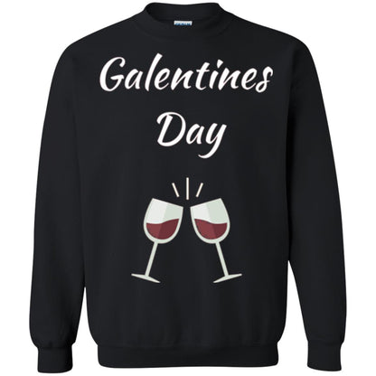 Valentines Alternative Galentines Day T-shirt Black