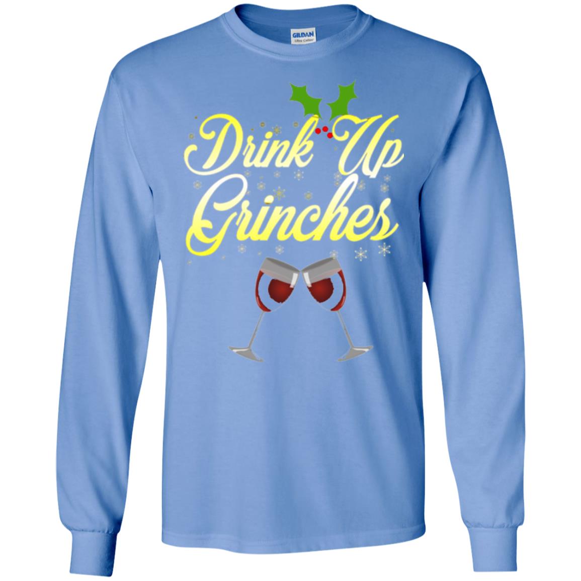Christmas T-shirt Drink Up Grinches Carolina Blue