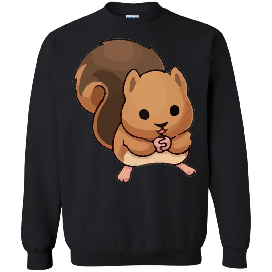 Cute Squirrel Graphic T-shirt Black