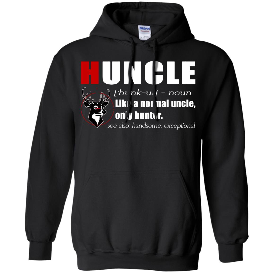Huncle Definition Like A Normal Uncle Only Hunter Hunting Uncle Gift Shirt For Mens Black