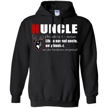 Huncle Definition Like A Normal Uncle Only Hunter Hunting Uncle Gift Shirt For Mens Black
