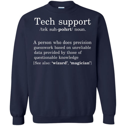Computer Nerd T-shirt Tech Support Definition Navy