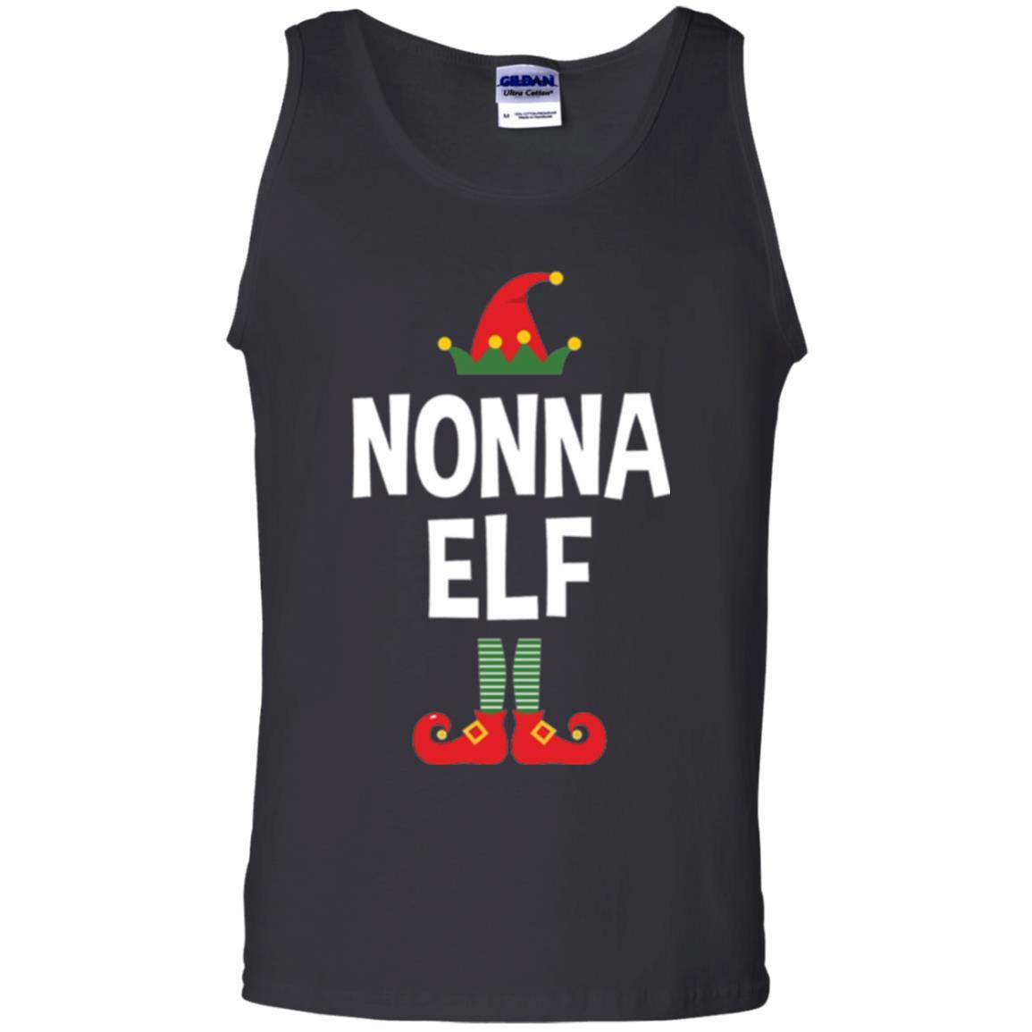 Christmas T-shirt Nonna Elf Christmas Pajamas Black