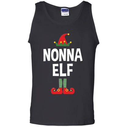 Christmas T-shirt Nonna Elf Christmas Pajamas Black