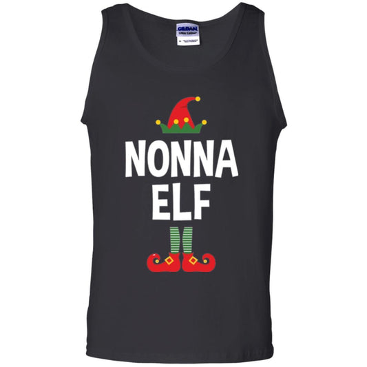 Christmas T-shirt Nonna Elf Christmas Pajamas Black