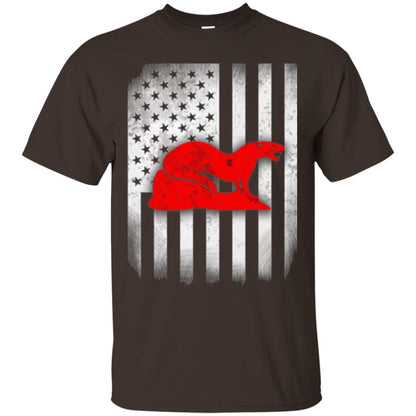 Mongoose Flag Of United States T-shirt Dark Chocolate