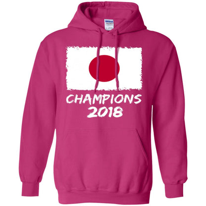 Football Lover T-shirt Japan Champions 2018 T-shirt Heliconia