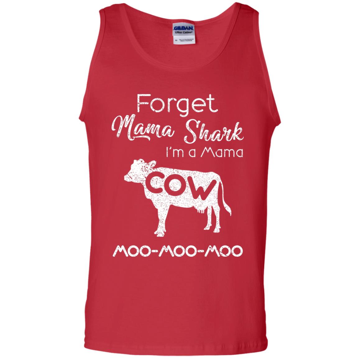 Forget Mama Shark I'm A Mama Cow Shirt Red