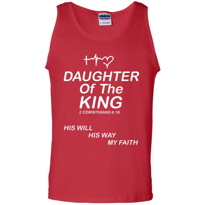 Daughter Of The King His Will His Way My Faith Daughter Shirt Red