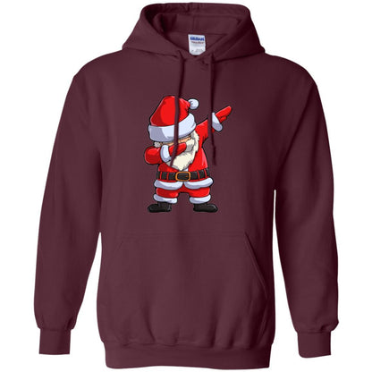 Christmas T-shirt Dabbing Santa Claus Maroon