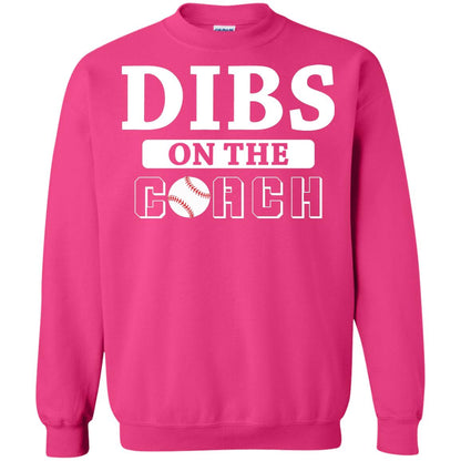 Dibs On The Coach Baseball T-shirt Heliconia