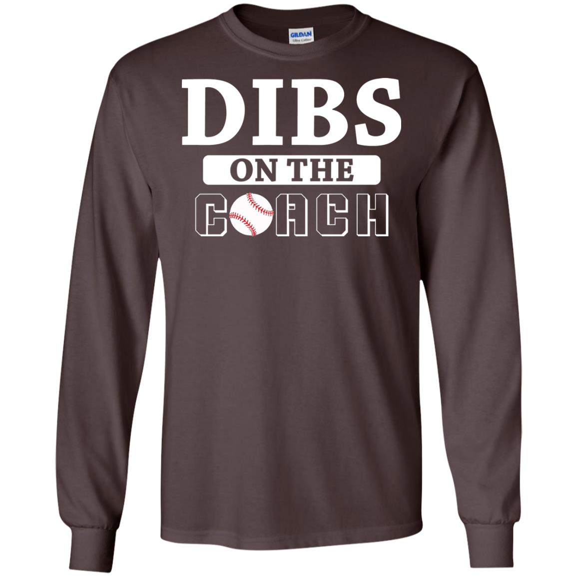 Dibs On The Coach Baseball T-shirt Dark Chocolate