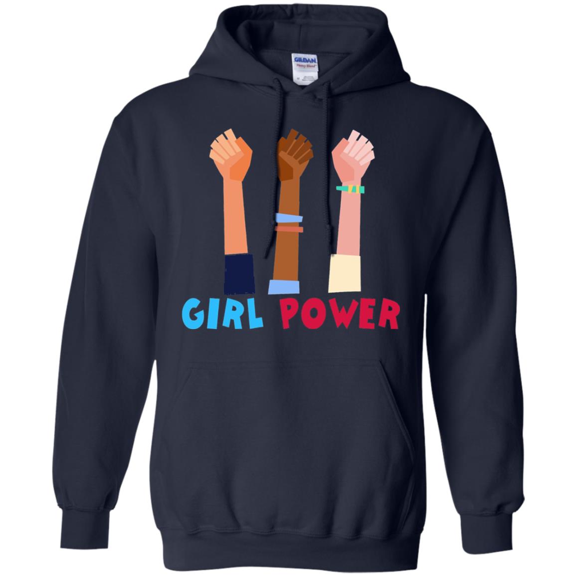 Great Feminist T-shirt Girl Power Navy
