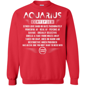 Aquarius Certified Either Love Hard Or Hate Passionately Powerful Af T-shirt