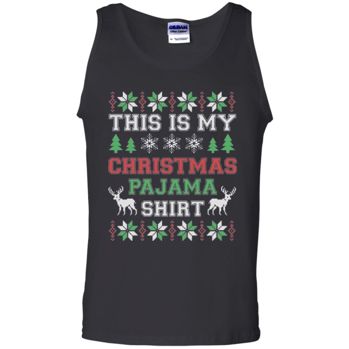 Christmas T-shirt This Is My Christmas Pajama Black