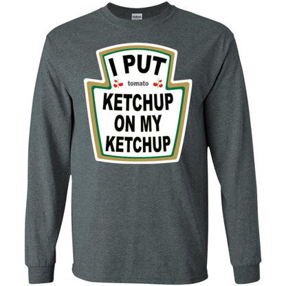 Tomato T-shirt I Put Ketchup On My Ketchup T-shirt Dark Heather