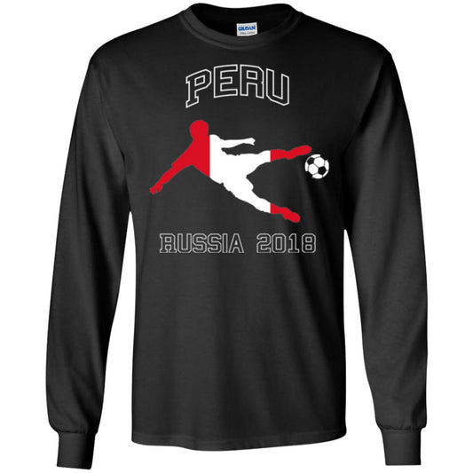 Soccer Lovers T-shirt Peru Russia In 2018 Black