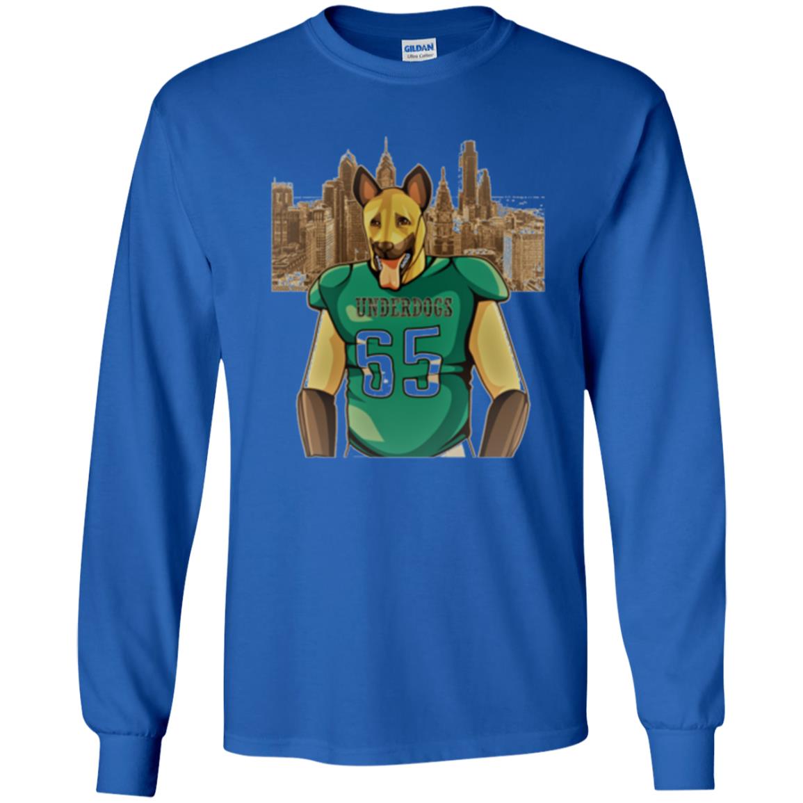 Dog Lover T-shirt Philly Fan Philadelphia Underdogs 2018 Game Day Royal