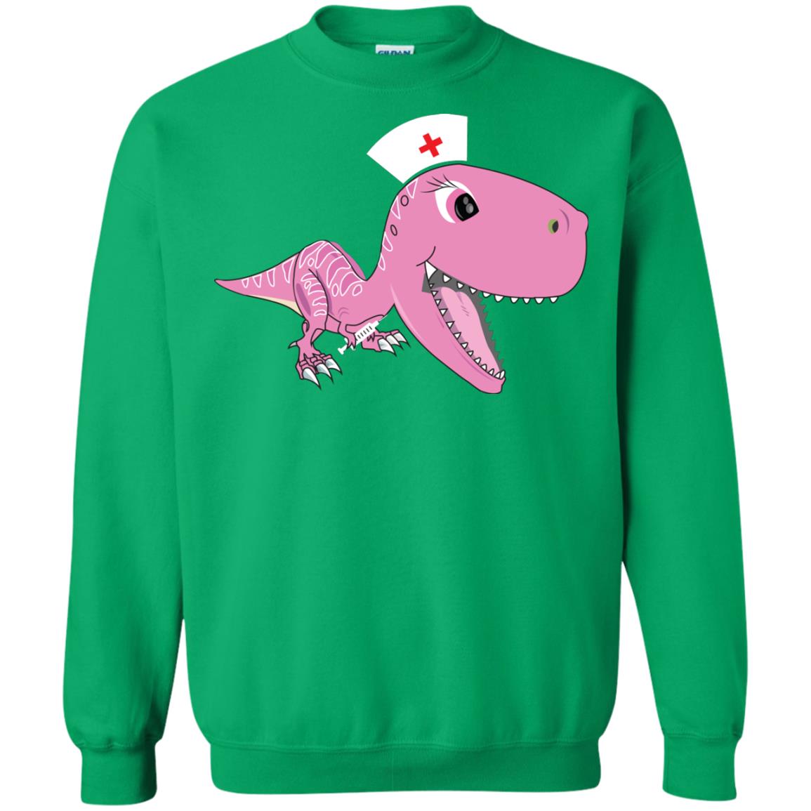 Dinosau-nurse Dinosaurus Nursing Shirt Irish Green