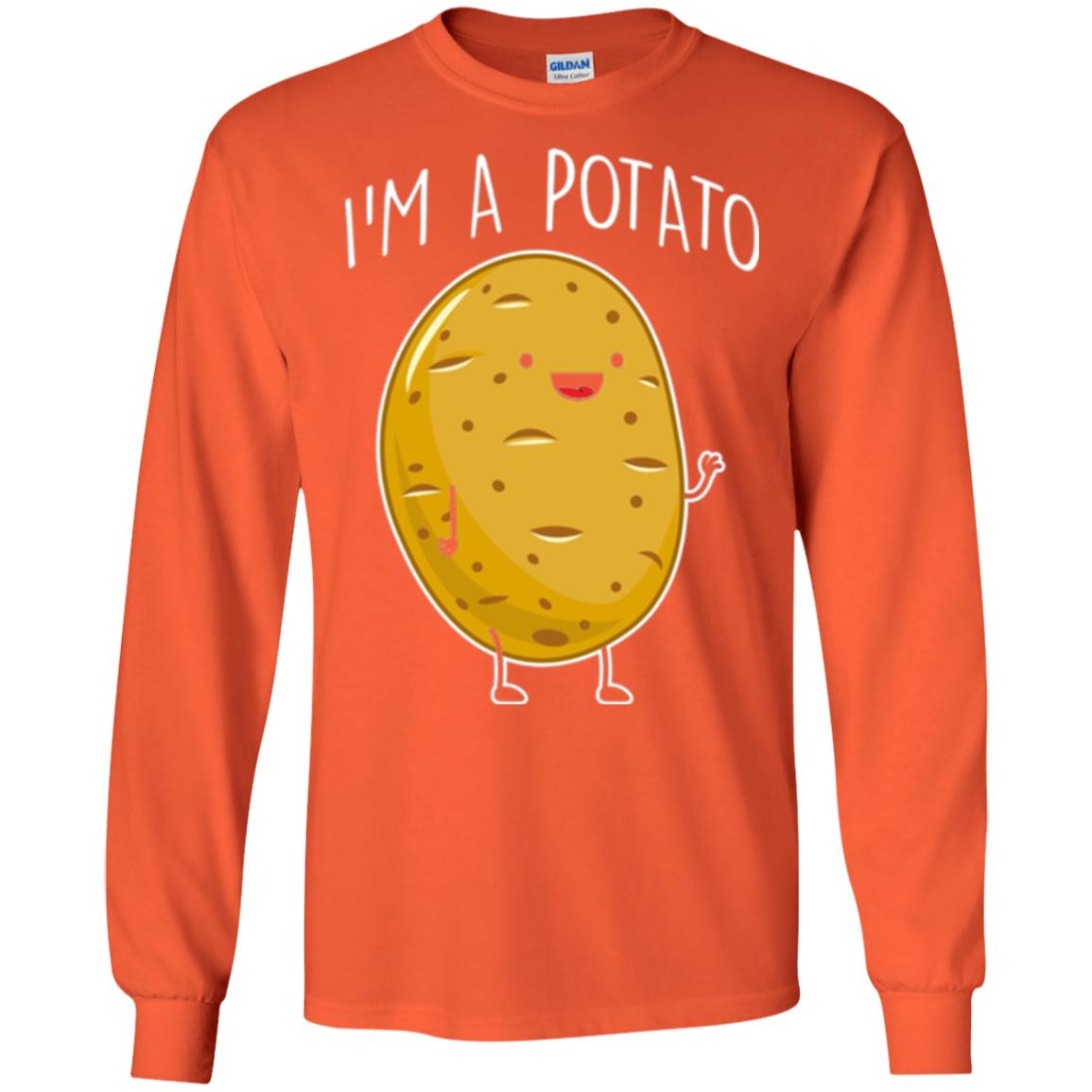 I Am Potato T-shirt Orange