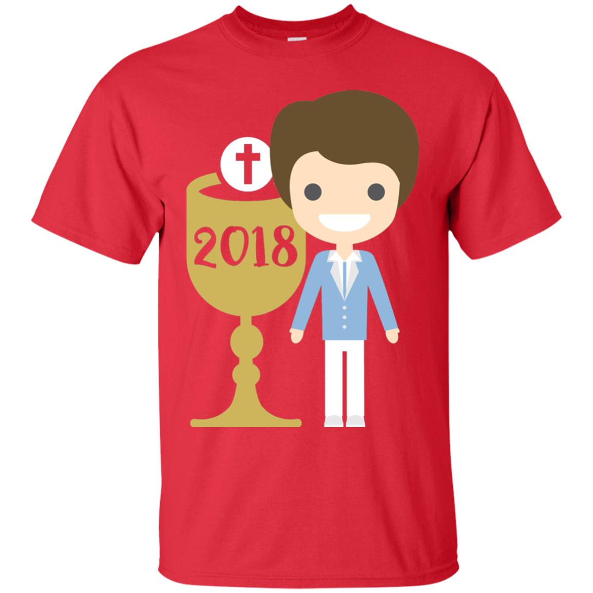 First Communion 2018 1st Holy Communion Shirt Red
