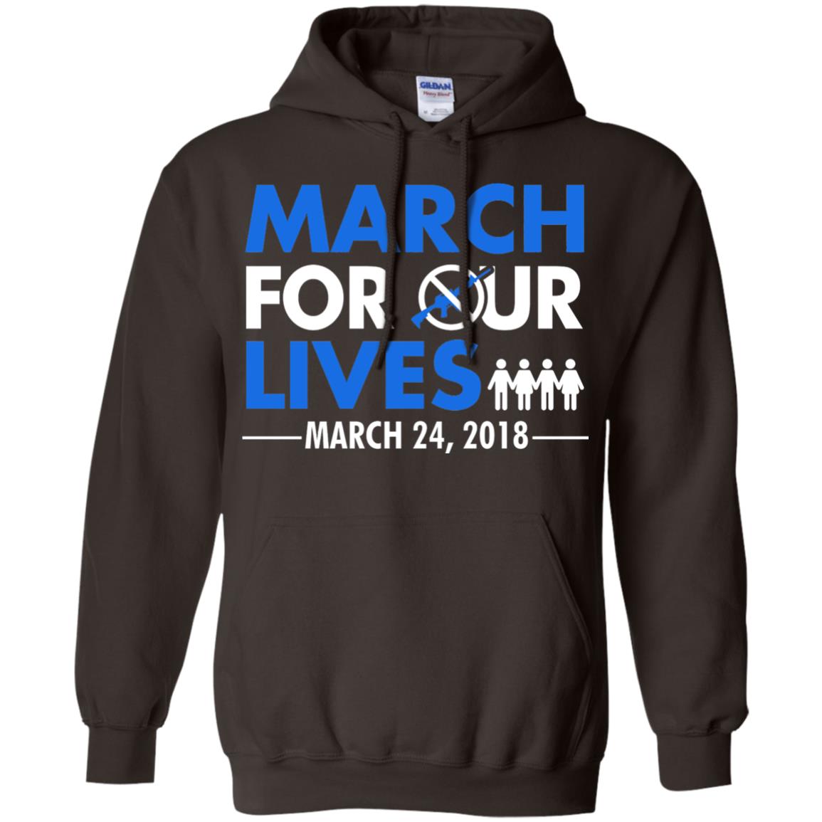 March For Our Lives March 24 2018 Gun Control T-shirt Dark Chocolate