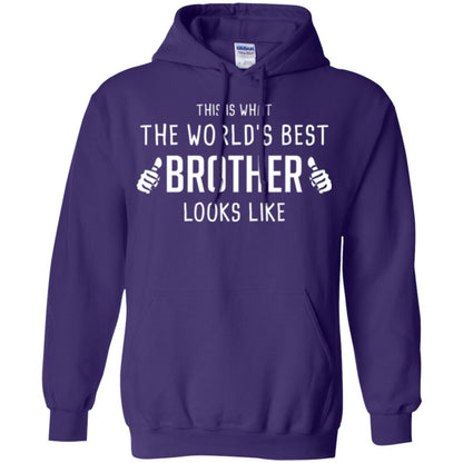 Brother T-shirt This Is What The Worlds Best Brother Looks Like Purple