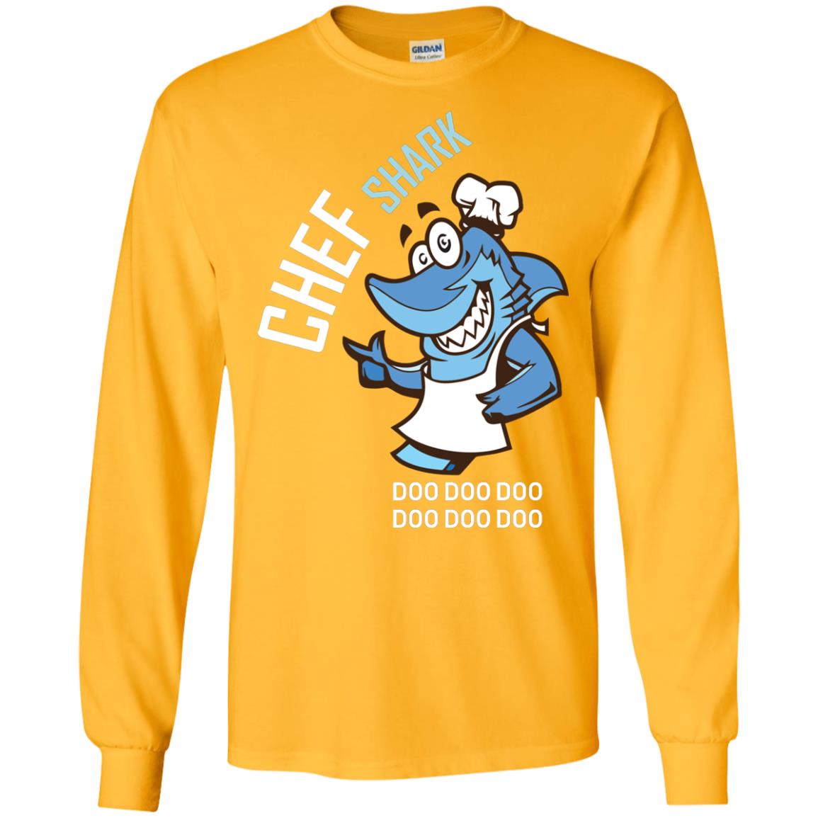Chef Shark Doo Doo Doo Shirt For Cooker Gold