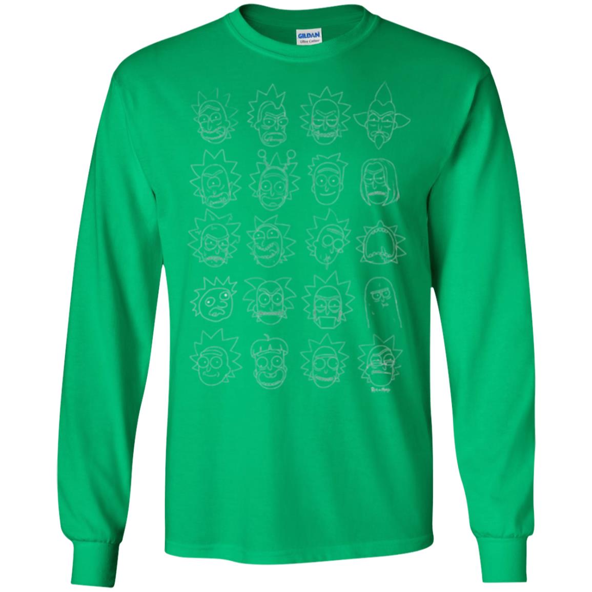 Movie T-shirt The Many Faces Of Rick Irish Green