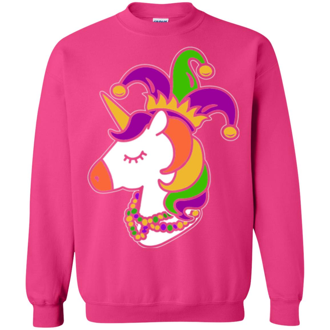 Mardi Gras Unicorn T-shirt Heliconia