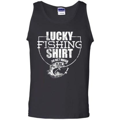 Fisherman T-shirt Lucky Fishing Shirt Do Not Wash Black