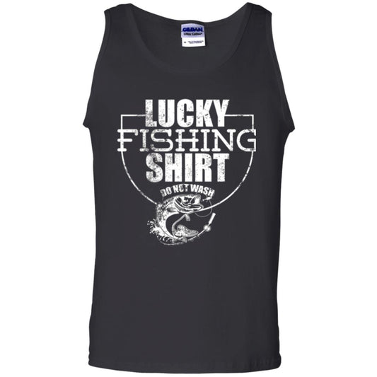 Fisherman T-shirt Lucky Fishing Shirt Do Not Wash Black