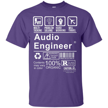 Audio Engineer Shirt Multi Tasking Problem Solving Purple
