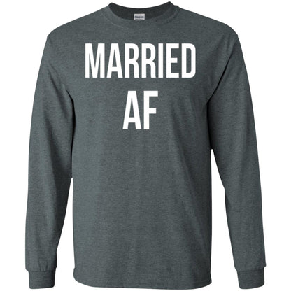 Married Af Funny T-shirt Dark Heather