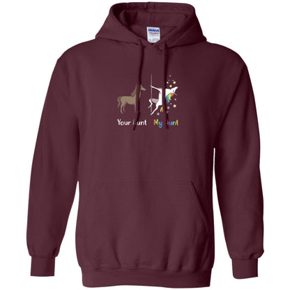 Unicorn T-shirt Your Aunt My Aunt Maroon