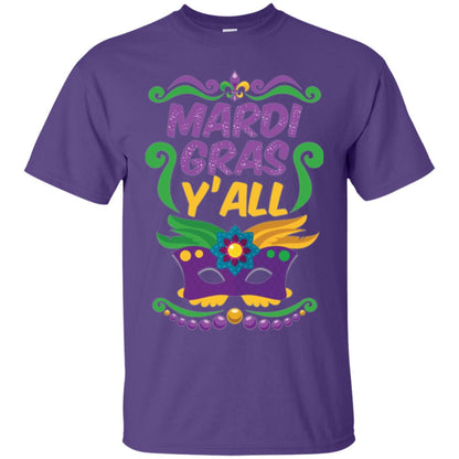 Mardi Gras T Shirt Mardi Gras Y_all T-shirt Purple