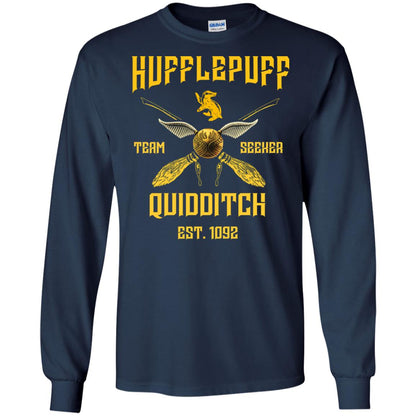 Hufflepuff Quidditch Team Seeker Est 1092 Harry Potter ShirtG240 Gildan LS Ultra Cotton T-Shirt