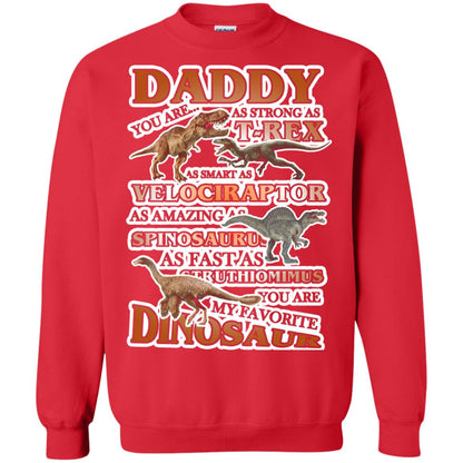 Daddy You Are My Favorite Dinosaur Shirt For Kids Red
