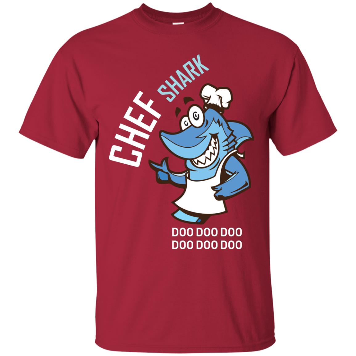 Chef Shark Doo Doo Doo Shirt For Cooker Cardinal