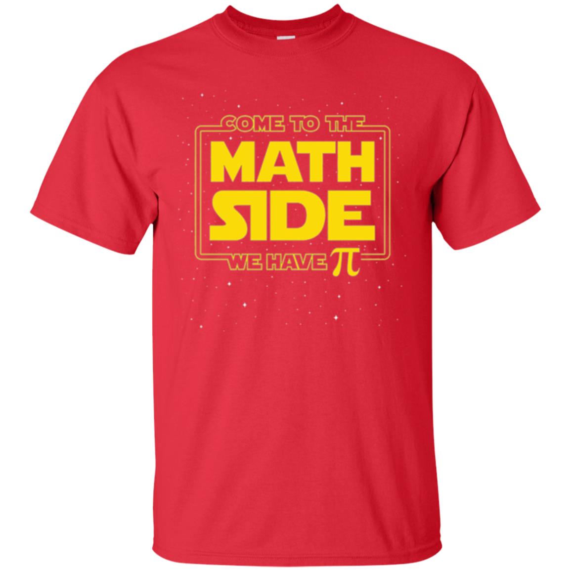 Math Lovers T-shirt Come To The Math Side We Have Pi Red